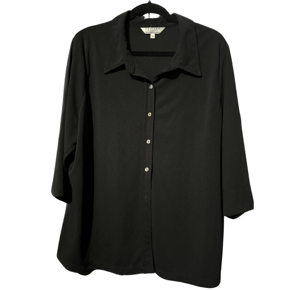 Black Collard Button Down | Uniform Woman JohnPaulRichard